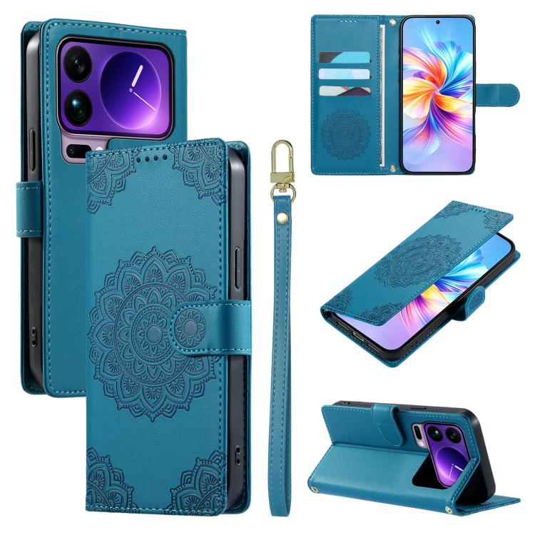 Totem Embossed Magnetic Closure Vegan Leather Phone Case with Strap, For Xiaomi 17 Max, For Xiaomi 17T Pro 5G, For Xiaomi 17T 5G, For Xiaomi Poco X8 Pro Max / Redmi Turbo 5 Max, For Xiaomi Poco X8 Pro 5G / Redmi Turbo 5 5G, For Xiaomi 17 Ultra         ...