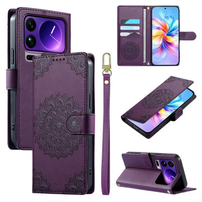 Totem Embossed Magnetic Closure Vegan Leather Phone Case with Strap, For Xiaomi 17 Max, For Xiaomi 17T Pro 5G, For Xiaomi 17T 5G, For Xiaomi Poco X8 Pro Max / Redmi Turbo 5 Max, For Xiaomi Poco X8 Pro 5G / Redmi Turbo 5 5G, For Xiaomi 17 Ultra         ...