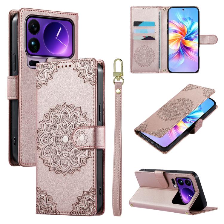 Totem Embossed Magnetic Closure Vegan Leather Phone Case with Strap, For Xiaomi 17 Max, For Xiaomi 17T Pro 5G, For Xiaomi 17T 5G, For Xiaomi Poco X8 Pro Max / Redmi Turbo 5 Max, For Xiaomi Poco X8 Pro 5G / Redmi Turbo 5 5G, For Xiaomi 17 Ultra         ...