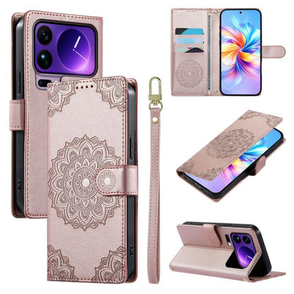 Totem Embossed Magnetic Closure Vegan Leather Phone Case with Strap, For Xiaomi 17 Max, For Xiaomi 17T Pro 5G, For Xiaomi 17T 5G, For Xiaomi Poco X8 Pro Max / Redmi Turbo 5 Max, For Xiaomi Poco X8 Pro 5G / Redmi Turbo 5 5G, For Xiaomi 17 Ultra         ...