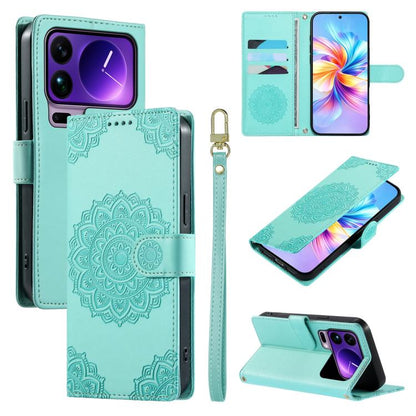 Totem Embossed Magnetic Closure Vegan Leather Phone Case with Strap, For Xiaomi 17 Max, For Xiaomi 17T Pro 5G, For Xiaomi 17T 5G, For Xiaomi Poco X8 Pro Max / Redmi Turbo 5 Max, For Xiaomi Poco X8 Pro 5G / Redmi Turbo 5 5G, For Xiaomi 17 Ultra         ...