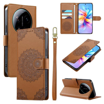 Totem Embossed Magnetic Closure Vegan Leather Phone Case with Strap, For Xiaomi 17 Max, For Xiaomi 17T Pro 5G, For Xiaomi 17T 5G, For Xiaomi Poco X8 Pro Max / Redmi Turbo 5 Max, For Xiaomi Poco X8 Pro 5G / Redmi Turbo 5 5G, For Xiaomi 17 Ultra         ...