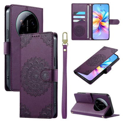 Totem Embossed Magnetic Closure Vegan Leather Phone Case with Strap, For Xiaomi 17 Max, For Xiaomi 17T Pro 5G, For Xiaomi 17T 5G, For Xiaomi Poco X8 Pro Max / Redmi Turbo 5 Max, For Xiaomi Poco X8 Pro 5G / Redmi Turbo 5 5G, For Xiaomi 17 Ultra         ...
