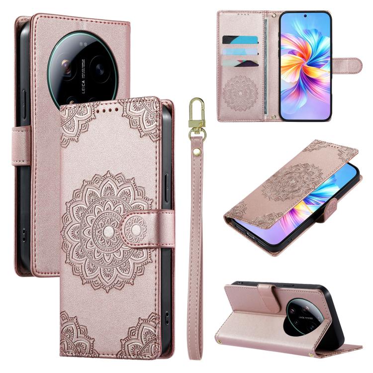 Totem Embossed Magnetic Closure Vegan Leather Phone Case with Strap, For Xiaomi 17 Max, For Xiaomi 17T Pro 5G, For Xiaomi 17T 5G, For Xiaomi Poco X8 Pro Max / Redmi Turbo 5 Max, For Xiaomi Poco X8 Pro 5G / Redmi Turbo 5 5G, For Xiaomi 17 Ultra         ...