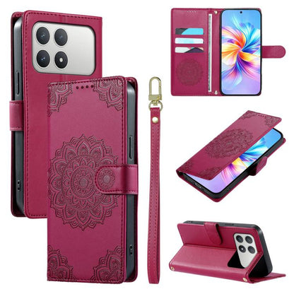 Totem Embossed Magnetic Closure Vegan Leather Phone Case with Strap, For Xiaomi 17 Max, For Xiaomi 17T Pro 5G, For Xiaomi 17T 5G, For Xiaomi Poco X8 Pro Max / Redmi Turbo 5 Max, For Xiaomi Poco X8 Pro 5G / Redmi Turbo 5 5G, For Xiaomi 17 Ultra         ...
