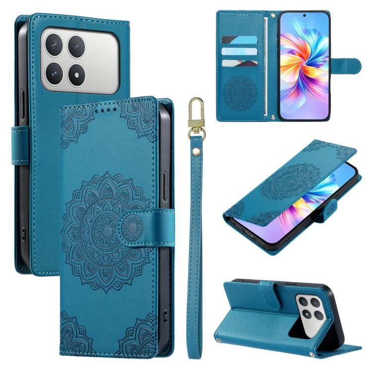 Totem Embossed Magnetic Closure Vegan Leather Phone Case with Strap, For Xiaomi 17 Max, For Xiaomi 17T Pro 5G, For Xiaomi 17T 5G, For Xiaomi Poco X8 Pro Max / Redmi Turbo 5 Max, For Xiaomi Poco X8 Pro 5G / Redmi Turbo 5 5G, For Xiaomi 17 Ultra         ...