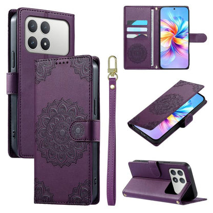 Totem Embossed Magnetic Closure Vegan Leather Phone Case with Strap, For Xiaomi 17 Max, For Xiaomi 17T Pro 5G, For Xiaomi 17T 5G, For Xiaomi Poco X8 Pro Max / Redmi Turbo 5 Max, For Xiaomi Poco X8 Pro 5G / Redmi Turbo 5 5G, For Xiaomi 17 Ultra         ...
