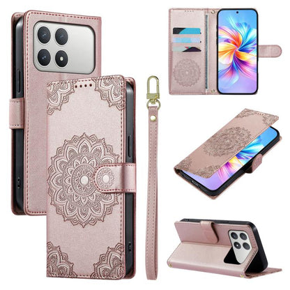 Totem Embossed Magnetic Closure Vegan Leather Phone Case with Strap, For Xiaomi 17 Max, For Xiaomi 17T Pro 5G, For Xiaomi 17T 5G, For Xiaomi Poco X8 Pro Max / Redmi Turbo 5 Max, For Xiaomi Poco X8 Pro 5G / Redmi Turbo 5 5G, For Xiaomi 17 Ultra         ...