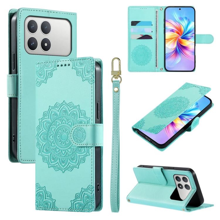 Totem Embossed Magnetic Closure Vegan Leather Phone Case with Strap, For Xiaomi 17 Max, For Xiaomi 17T Pro 5G, For Xiaomi 17T 5G, For Xiaomi Poco X8 Pro Max / Redmi Turbo 5 Max, For Xiaomi Poco X8 Pro 5G / Redmi Turbo 5 5G, For Xiaomi 17 Ultra         ...