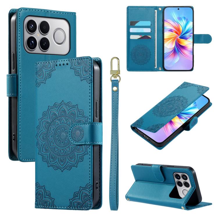 Totem Embossed Magnetic Closure Vegan Leather Phone Case with Strap, For Xiaomi 17 Max, For Xiaomi 17T Pro 5G, For Xiaomi 17T 5G, For Xiaomi Poco X8 Pro Max / Redmi Turbo 5 Max, For Xiaomi Poco X8 Pro 5G / Redmi Turbo 5 5G, For Xiaomi 17 Ultra         ...