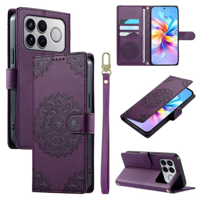 Totem Embossed Magnetic Closure Vegan Leather Phone Case with Strap, For Xiaomi 17 Max, For Xiaomi 17T Pro 5G, For Xiaomi 17T 5G, For Xiaomi Poco X8 Pro Max / Redmi Turbo 5 Max, For Xiaomi Poco X8 Pro 5G / Redmi Turbo 5 5G, For Xiaomi 17 Ultra         ...