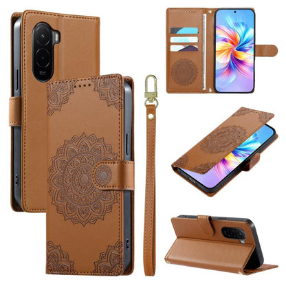 Totem Embossed Magnetic Closure Vegan Leather Phone Case with Strap, For Xiaomi Poco M7 4G 171mm, For Xiaomi 15T Pro 5G, For Xiaomi 15T 5G, For Xiaomi Poco F7 / Redmi Turbo 4 Pro, For Xiaomi 15 Ultra, For Xiaomi Poco X7 Pro / Redmi Turbo 4             ...