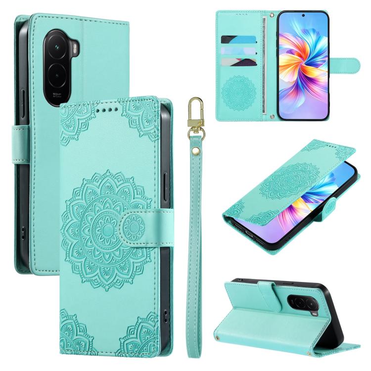 Totem Embossed Magnetic Closure Vegan Leather Phone Case with Strap, For Xiaomi Poco M7 4G 171mm, For Xiaomi 15T Pro 5G, For Xiaomi 15T 5G, For Xiaomi Poco F7 / Redmi Turbo 4 Pro, For Xiaomi 15 Ultra, For Xiaomi Poco X7 Pro / Redmi Turbo 4             ...