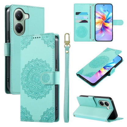 Totem Embossed Magnetic Closure Vegan Leather Phone Case with Strap, For Xiaomi Poco M7 4G 171mm, For Xiaomi 15T Pro 5G, For Xiaomi 15T 5G, For Xiaomi Poco F7 / Redmi Turbo 4 Pro, For Xiaomi 15 Ultra, For Xiaomi Poco X7 Pro / Redmi Turbo 4             ...