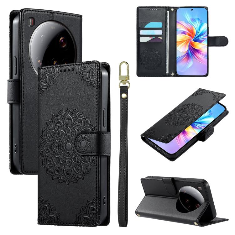 Totem Embossed Magnetic Closure Vegan Leather Phone Case with Strap, For Xiaomi Poco M7 4G 171mm, For Xiaomi 15T Pro 5G, For Xiaomi 15T 5G, For Xiaomi Poco F7 / Redmi Turbo 4 Pro, For Xiaomi 15 Ultra, For Xiaomi Poco X7 Pro / Redmi Turbo 4             ...