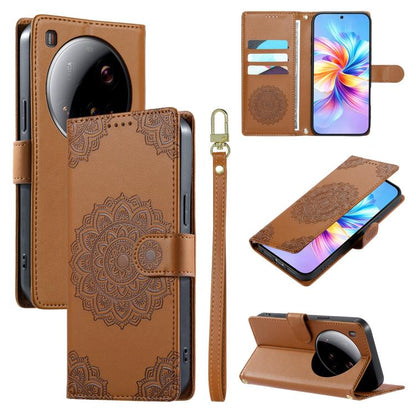 Totem Embossed Magnetic Closure Vegan Leather Phone Case with Strap, For Xiaomi Poco M7 4G 171mm, For Xiaomi 15T Pro 5G, For Xiaomi 15T 5G, For Xiaomi Poco F7 / Redmi Turbo 4 Pro, For Xiaomi 15 Ultra, For Xiaomi Poco X7 Pro / Redmi Turbo 4             ...