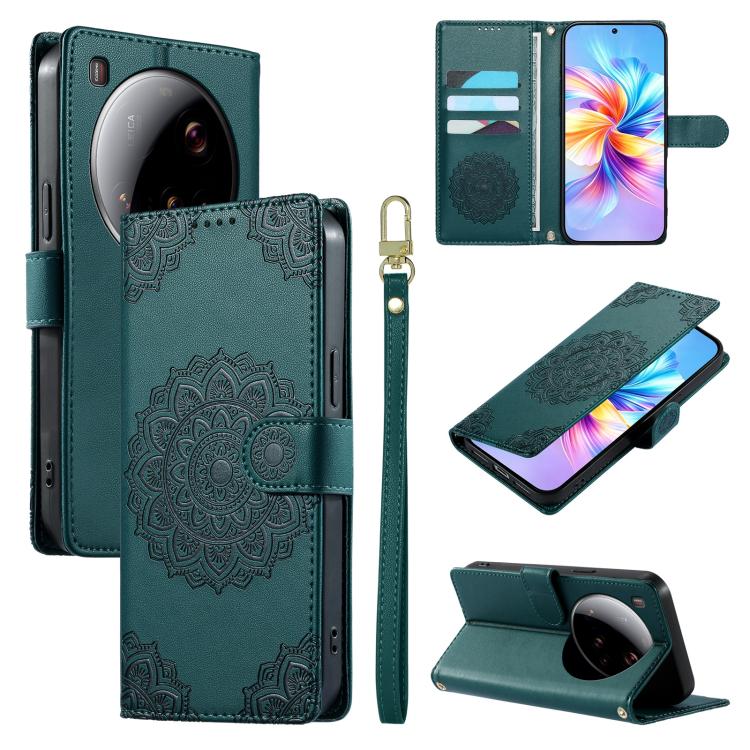 Totem Embossed Magnetic Closure Vegan Leather Phone Case with Strap, For Xiaomi Poco M7 4G 171mm, For Xiaomi 15T Pro 5G, For Xiaomi 15T 5G, For Xiaomi Poco F7 / Redmi Turbo 4 Pro, For Xiaomi 15 Ultra, For Xiaomi Poco X7 Pro / Redmi Turbo 4             ...