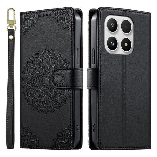 Totem Embossed Magnetic Closure Vegan Leather Phone Case with Strap, For Xiaomi 17 Max, For Xiaomi 17T Pro 5G, For Xiaomi 17T 5G, For Xiaomi Poco X8 Pro Max / Redmi Turbo 5 Max, For Xiaomi Poco X8 Pro 5G / Redmi Turbo 5 5G, For Xiaomi 17 Ultra         ...