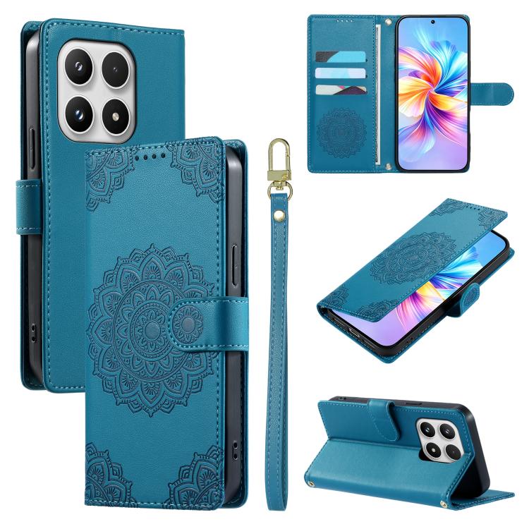 Totem Embossed Magnetic Closure Vegan Leather Phone Case with Strap, For Xiaomi 17 Max, For Xiaomi 17T Pro 5G, For Xiaomi 17T 5G, For Xiaomi Poco X8 Pro Max / Redmi Turbo 5 Max, For Xiaomi Poco X8 Pro 5G / Redmi Turbo 5 5G, For Xiaomi 17 Ultra         ...