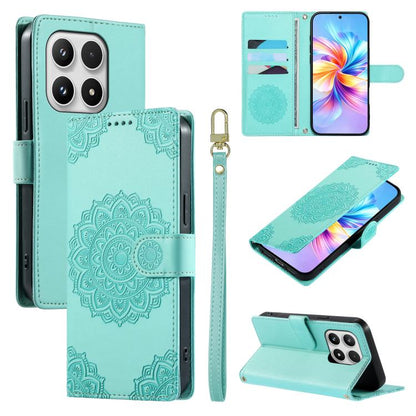 Totem Embossed Magnetic Closure Vegan Leather Phone Case with Strap, For Xiaomi 17 Max, For Xiaomi 17T Pro 5G, For Xiaomi 17T 5G, For Xiaomi Poco X8 Pro Max / Redmi Turbo 5 Max, For Xiaomi Poco X8 Pro 5G / Redmi Turbo 5 5G, For Xiaomi 17 Ultra         ...