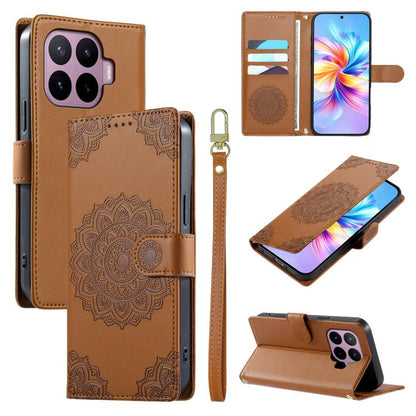 Totem Embossed Magnetic Closure Vegan Leather Phone Case with Strap, For Xiaomi 17 Max, For Xiaomi 17T Pro 5G, For Xiaomi 17T 5G, For Xiaomi Poco X8 Pro Max / Redmi Turbo 5 Max, For Xiaomi Poco X8 Pro 5G / Redmi Turbo 5 5G, For Xiaomi 17 Ultra         ...