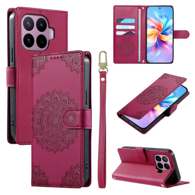 Totem Embossed Magnetic Closure Vegan Leather Phone Case with Strap, For Xiaomi 17 Max, For Xiaomi 17T Pro 5G, For Xiaomi 17T 5G, For Xiaomi Poco X8 Pro Max / Redmi Turbo 5 Max, For Xiaomi Poco X8 Pro 5G / Redmi Turbo 5 5G, For Xiaomi 17 Ultra         ...
