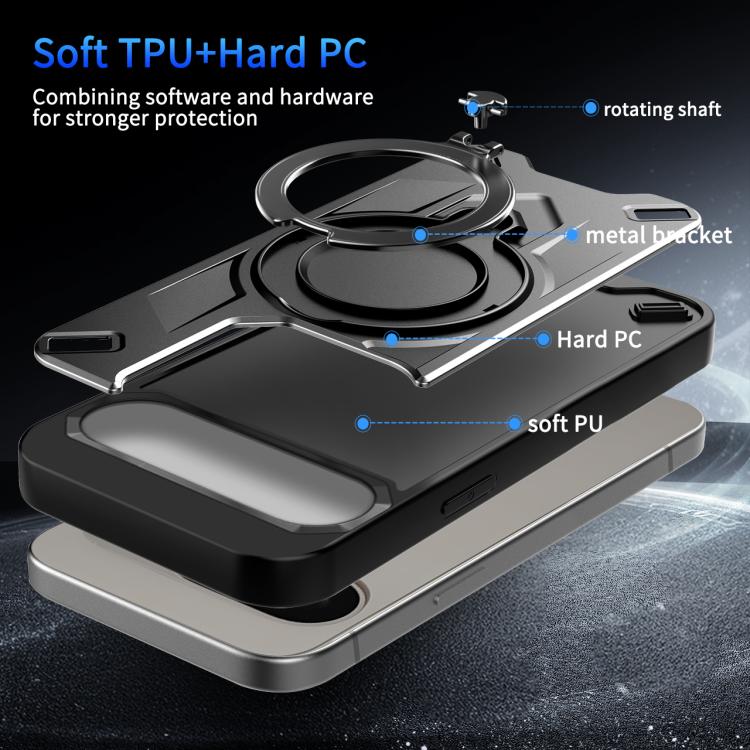 Dijia Rotating Bracket Magnetic Phone Case, For Google Pixel 10 / 10 Pro / 9 Pro