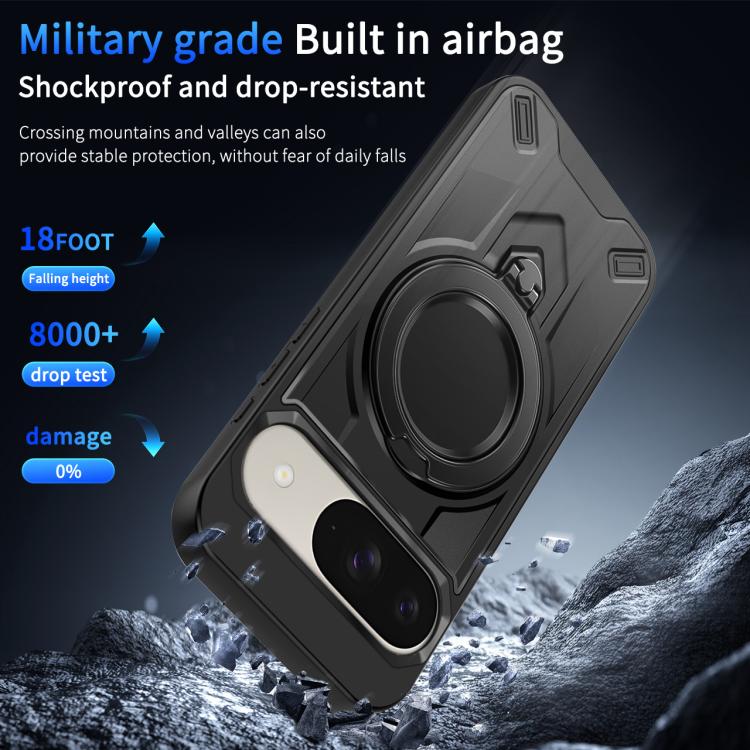 Dijia Rotating Bracket Magnetic Phone Case, For Google Pixel 10 / 10 Pro / 9 Pro