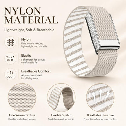 Full Diamond Style Elastic Nylon Watch Band, For WHOOP 5.0 Regular