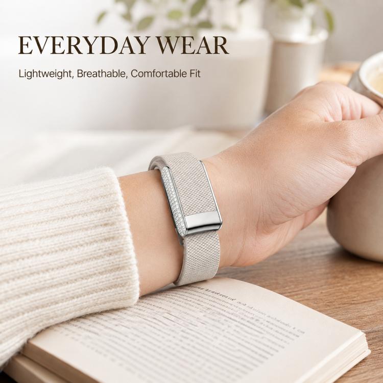 Full Diamond Style Elastic Nylon Watch Band, For WHOOP 5.0 Regular