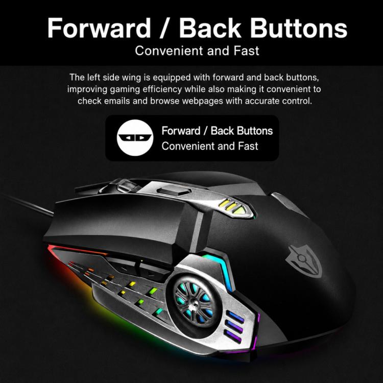 SHIPADOO G5 6D 3200DPI Gaming Mechanical USB Wired Mouse