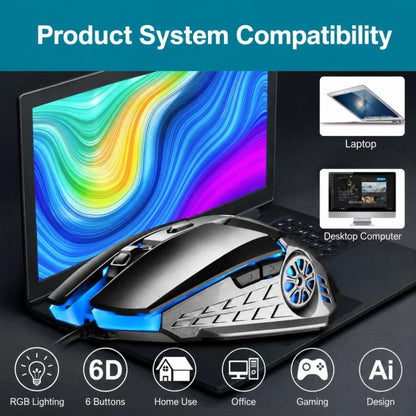SHIPADOO G5 6D 3200DPI Gaming Mechanical USB Wired Mouse