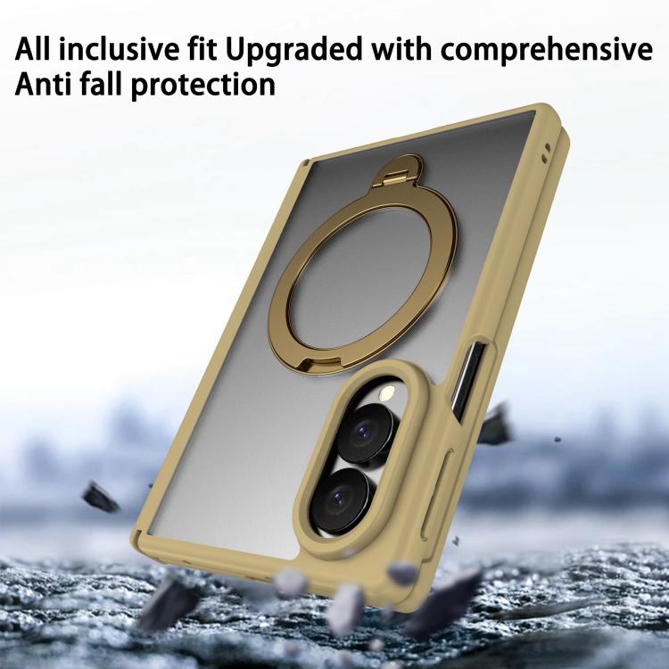 Hinge 360 Rotation Magnetic Ring Holder Phone Case, No Film, For  Galaxy Z Fold8 5G, For Galaxy Z Fold8 Ultra 5G, For Galaxy Z Fold7 5G