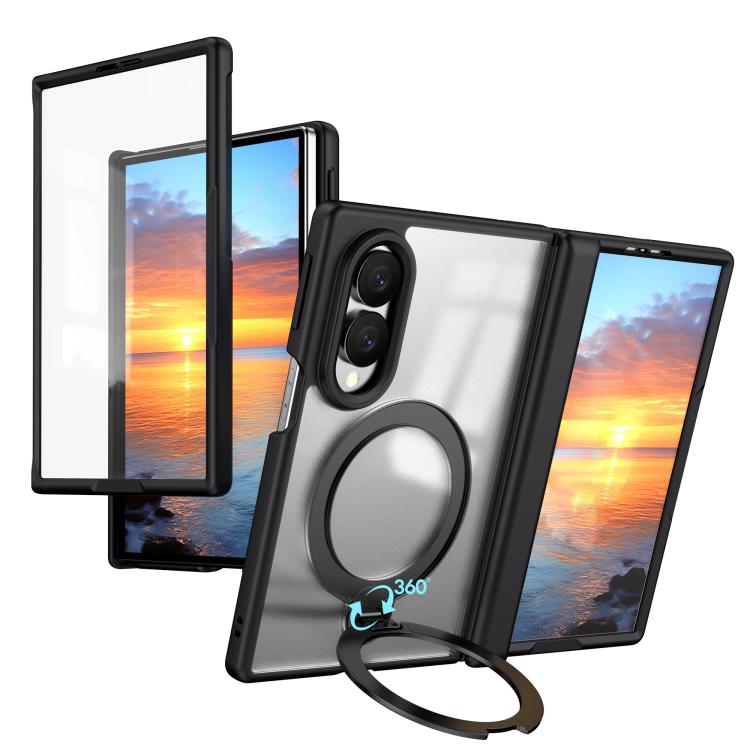 Hinge 360 Rotation Magnetic Ring Holder Phone Case, No Film, For  Galaxy Z Fold8 5G, For Galaxy Z Fold8 Ultra 5G, For Galaxy Z Fold7 5G