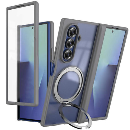 Hinge 360 Rotation Magnetic Ring Holder Phone Case, No Film, For  Galaxy Z Fold8 5G, For Galaxy Z Fold8 Ultra 5G, For Galaxy Z Fold7 5G