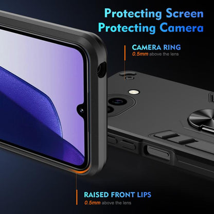 WANLONFENG Armor Kickstand Shockproof Phone Case with 2pcs Screen Films, For Google Pixel 10a, For Google Pixel 9a