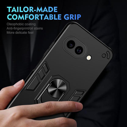 WANLONFENG Armor Kickstand Shockproof Phone Case with 2pcs Screen Films, For Google Pixel 10a, For Google Pixel 9a