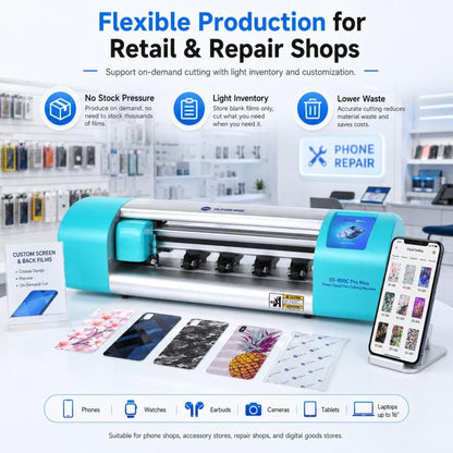 SUNSHINE SS-890C Pro Max 16-inch Flexible Hydrogel Film Dual Intelligent Auto Cutting Machine, AU Plug, EU Plug, UK Plug, US Plug