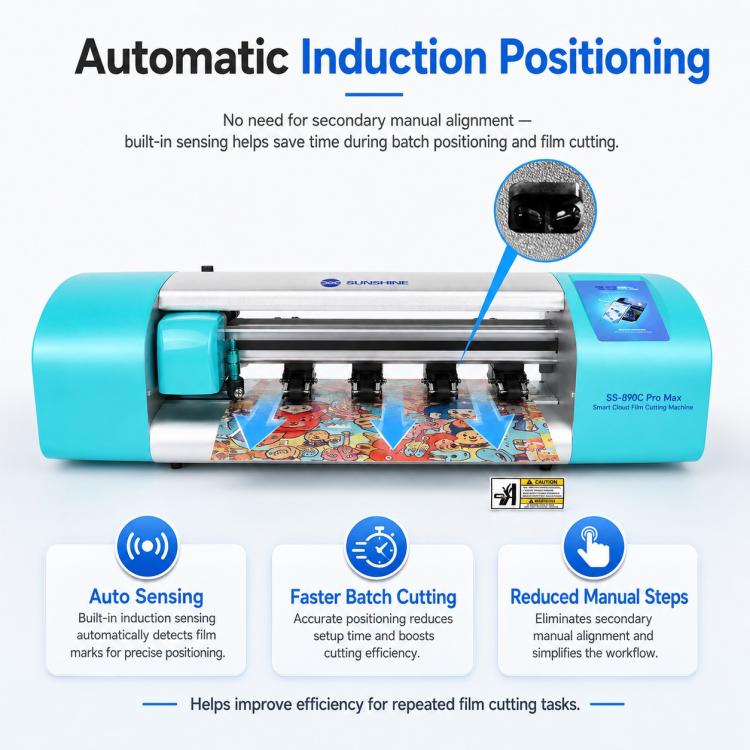 SUNSHINE SS-890C Pro Max 16-inch Flexible Hydrogel Film Dual Intelligent Auto Cutting Machine, AU Plug, EU Plug, UK Plug, US Plug