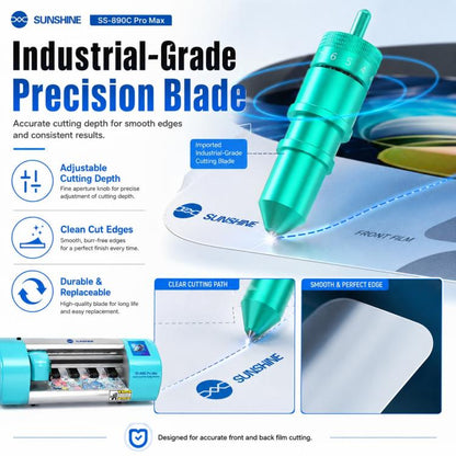 SUNSHINE SS-890C Pro Max 16-inch Flexible Hydrogel Film Dual Intelligent Auto Cutting Machine, AU Plug, EU Plug, UK Plug, US Plug