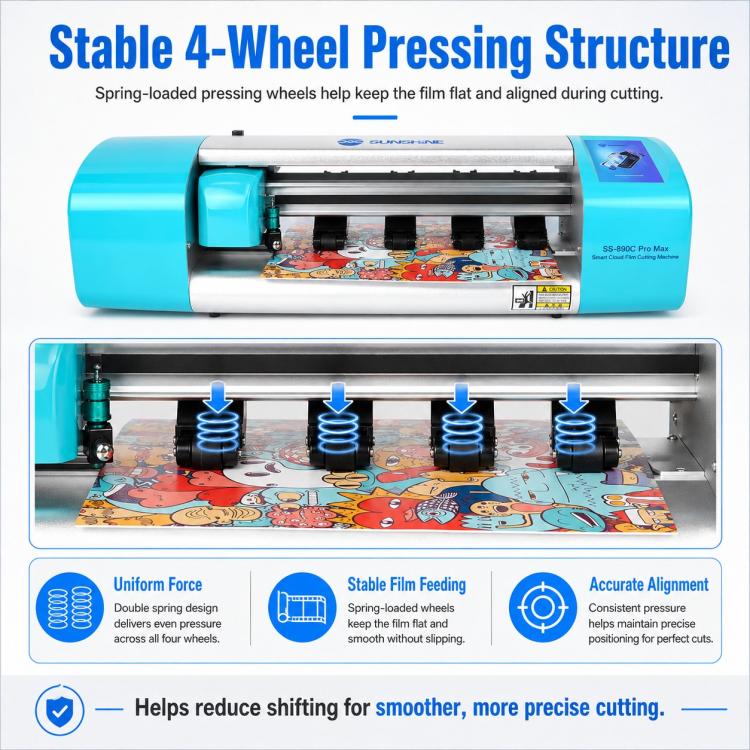 SUNSHINE SS-890C Pro Max 16-inch Flexible Hydrogel Film Dual Intelligent Auto Cutting Machine, AU Plug, EU Plug, UK Plug, US Plug