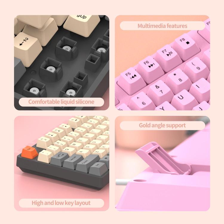 SHIPADOO K600 Wide System Compatibility Ergonomic Wired Keyboard