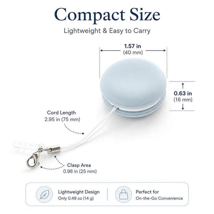 Multifunctional Portable Macaron Shape Phone Screen Cleaner Cloth with Lanyard