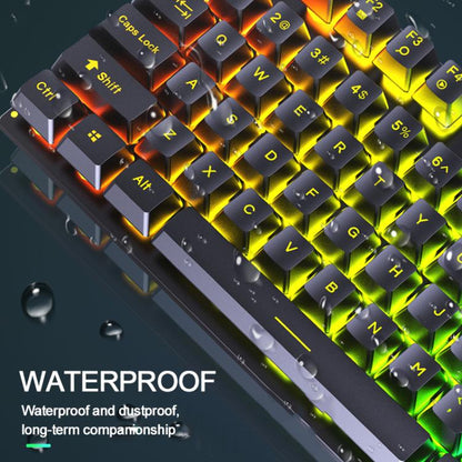 SHIPADOO K500 Floating Square Keycap Colorful Backlight USB Wired Keyboard