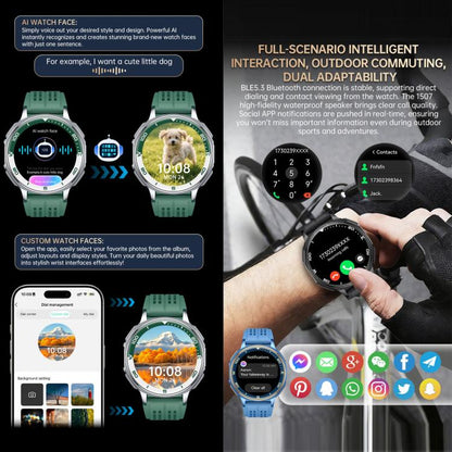 S99 1.43 inch GPS Sports Smart Watch, Support Bluetooth Call / Heart Rate / Blood Oxygen / Sleep Monitoring