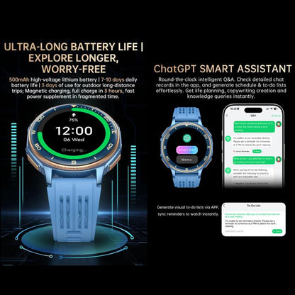 S99 1.43 inch GPS Sports Smart Watch, Support Bluetooth Call / Heart Rate / Blood Oxygen / Sleep Monitoring