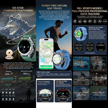 S99 1.43 inch GPS Sports Smart Watch, Support Bluetooth Call / Heart Rate / Blood Oxygen / Sleep Monitoring