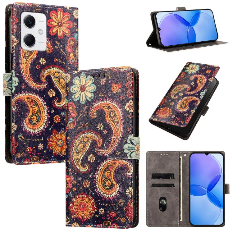 CH002 Colored Drawing Buckle Clasp Vegan Leather Phone Case, For Redmi Note 12 5G Global / Xiaomi Poco X5