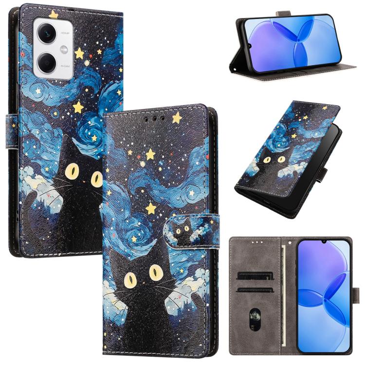 CH002 Colored Drawing Buckle Clasp Vegan Leather Phone Case, For Redmi Note 12 5G Global / Xiaomi Poco X5