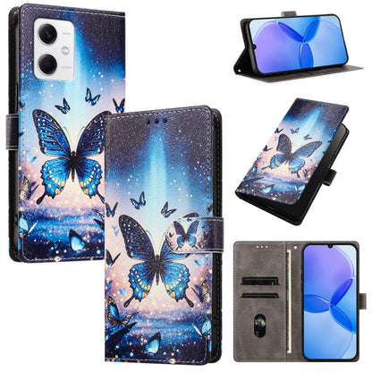 CH002 Colored Drawing Buckle Clasp Vegan Leather Phone Case, For Redmi Note 12 5G Global / Xiaomi Poco X5